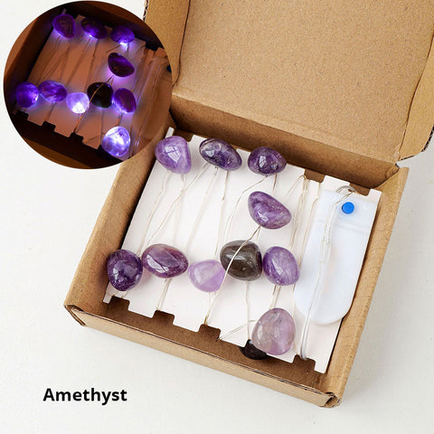 Image of Natural Pink Amethyst Original Stone Atmosphere Light