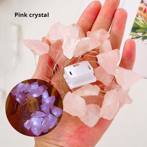 Image of Natural Pink Amethyst Original Stone Atmosphere Light