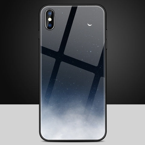 Image of Tempered Glass Space Phone Case For iPhone