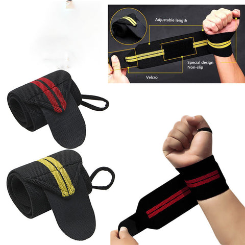 Image of Weight Lifting Strap Fitness Gym Sport Wrist Wrap.