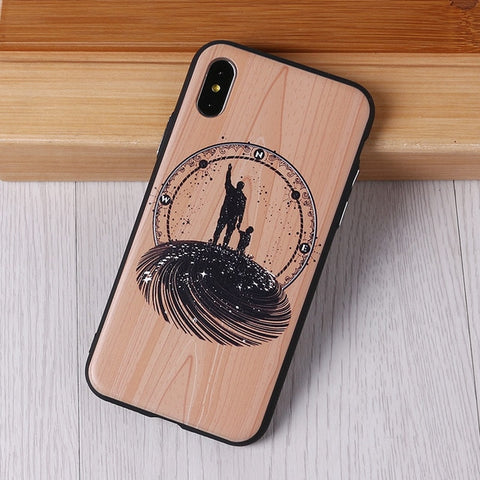 Image of Imitative Wood Cover For Iphone