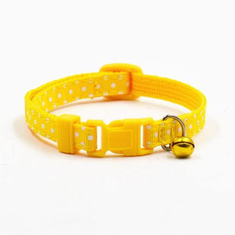 Image of 1Pc Adjustable Dot Printed Little Dog Collars.