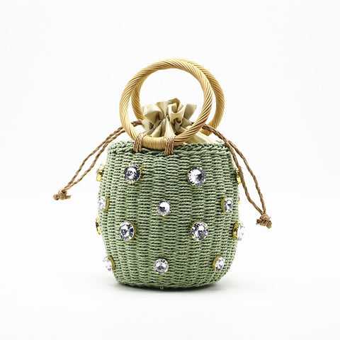 Image of Crystal Straw Bag