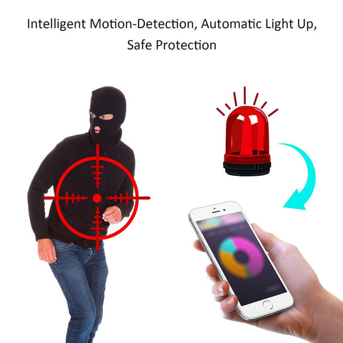 Image of 1080P Multifunctional WIFI Wireless Surveillance Outdoor Wall Light Webcam.