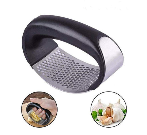 Image of Garlic Press Stainless Steel Garlic chopper.