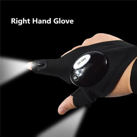 Image of 1 Piece Magic Strap Fingerless Led Glove Light Night.