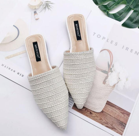 Image of Toe Weave Mules Flip Flop
