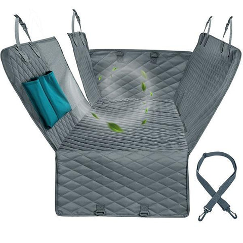 Image of Dog Car Seat Cover View Mesh Waterproof.
