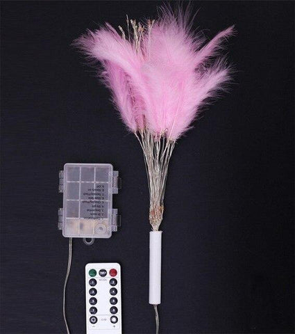 Image of Hanging Starburst Fairy Feather Fireworks Light String 100 LED.