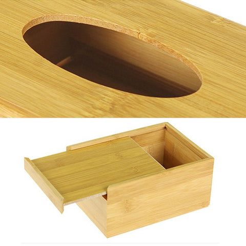 Image of Bamboo Tissue Holder Case