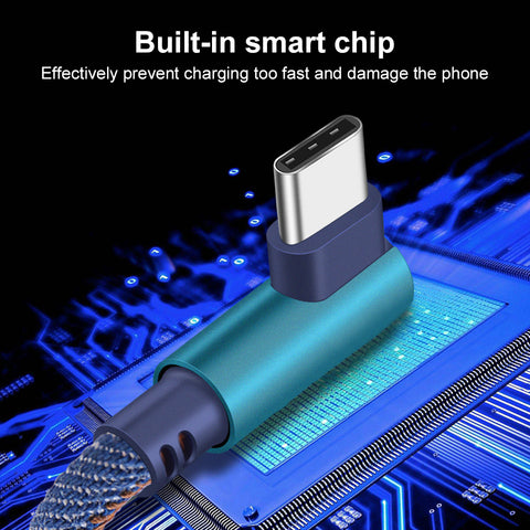 Image of USB Type C 90 Degree Samsung S8 S9 Note Cable