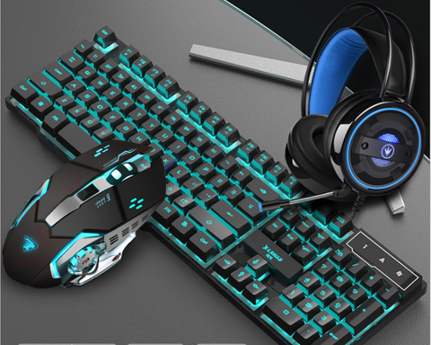 Image of Keyboard Mouse Headset Glare Gaming Set