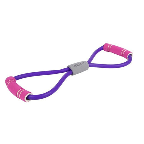 Image of Yoga Gum Fitness Resistance 8 Word Chest Expander Rope.