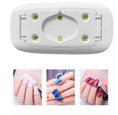 Image of Nail Dryer LED UV Lamp Micro USB Gel Varnish Curing Machine.