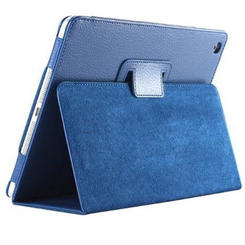 Image of Auto Flip Litchi PU Leather Cover For New ipad.