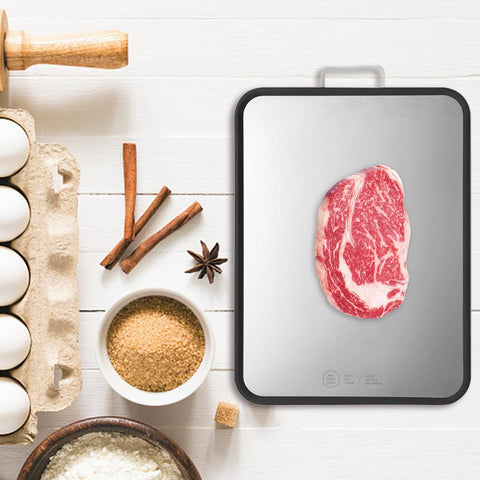 Image of Multifunctional Thick Double-sided Cutting Board Stainless Steel.