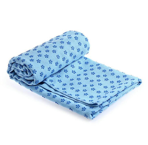 Image of Yoga Mat Cover Towel Blanket For Fitness Exercise.