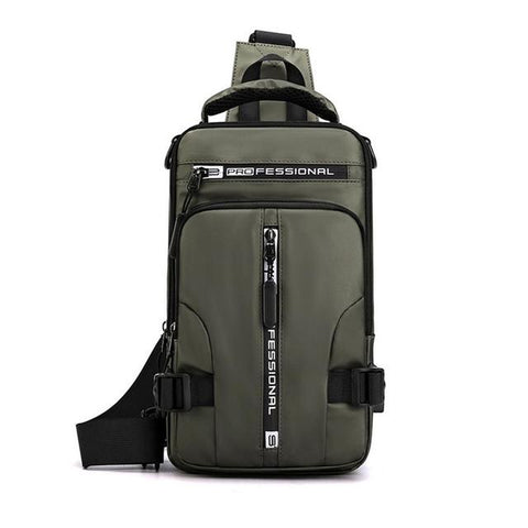 Image of Nylon USB Charging Pack Chest Bags