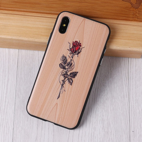 Image of Imitative Wood Cover For Iphone