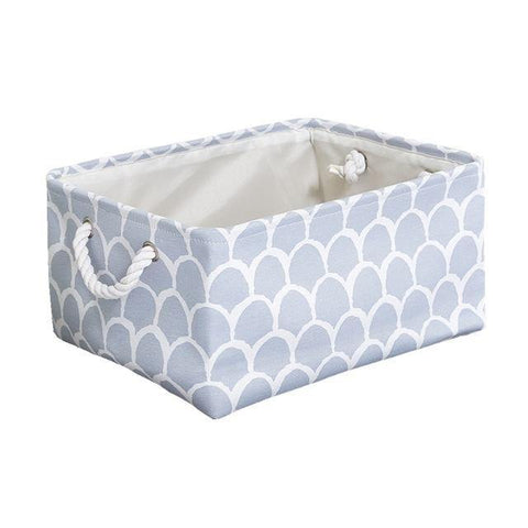 Image of Cube Canvas Fabric Storage Basket.