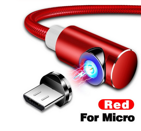 Image of 2m Magnetic Cable Micro USB Adapter Charger.