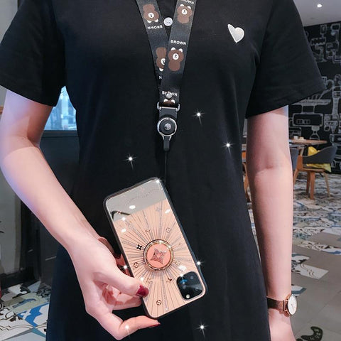 Image of For Apple iphone 11 Case Luxury Diamond With Ring Stand Gold protective back cover case for iphone 11 Pro Max iphone11 11Pro.