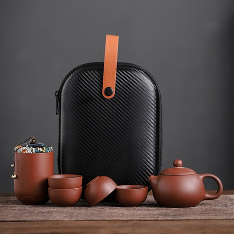 Image of Ceramic Portable Teapot Set