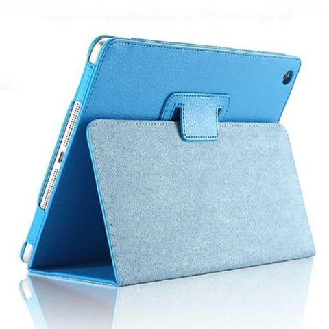 Image of Auto Flip Litchi PU Leather Cover For New ipad.