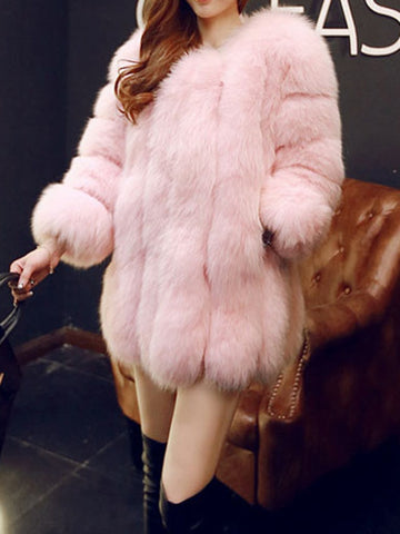 Image of Women's Faux Fur Coat
