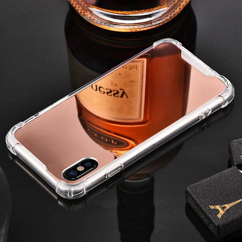 Image of Luxury Plating Mirror Phone Case For iPhone