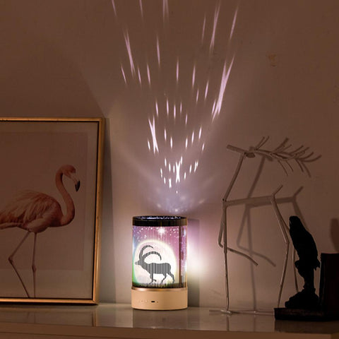 Image of Rotation LED Projector Lamp Cartoon Anime.