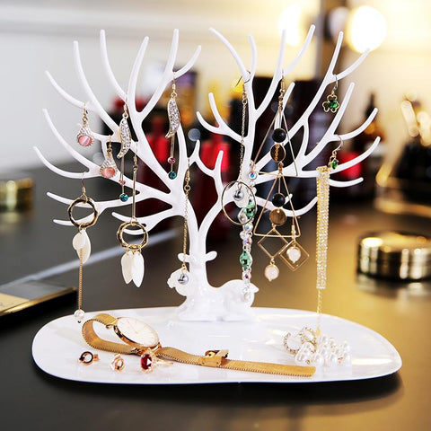 Image of ANFEI Little Deer Jewellery Display Stand Tray Tree.