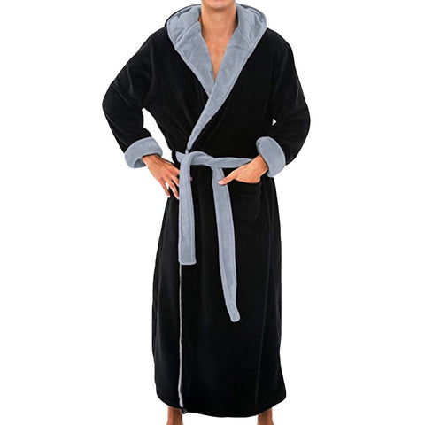 Image of Men's Winter Long Sleeved Dressing Gown.
