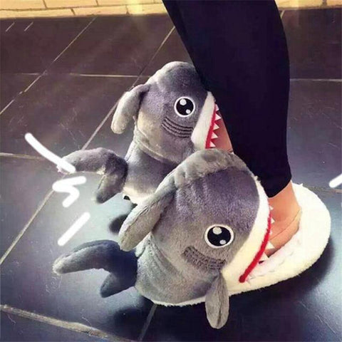 Image of Shark Slipper Cotton Warm Indoor slippers.