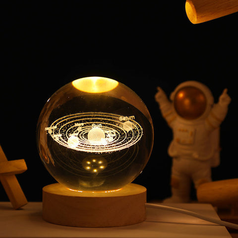 Image of Universe Series Luminous Crystal Ball Night Light