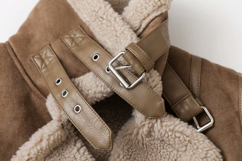 Image of Winter Women Faux Leather Fur Jackets