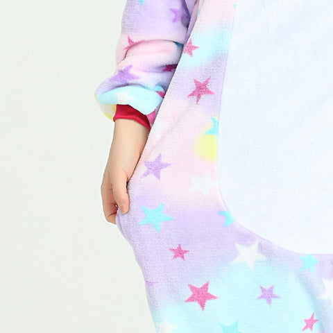 Image of Unicorn Rainbow One-Piece Pajamas