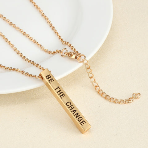 Image of Engraving Personalized Couple Necklace