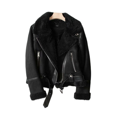 Image of Winter Women Faux Leather Fur Jackets
