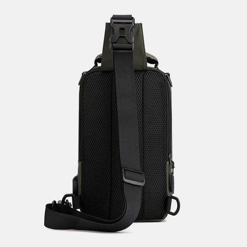 Image of Nylon USB Charging Pack Chest Bags