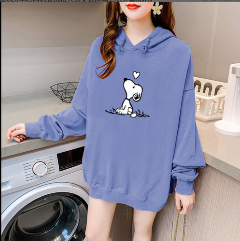 Image of Long Sleeve Pattern Print Hoodie.
