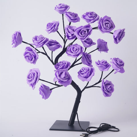 Image of Led Rose Tree Bouquet Table Lamp