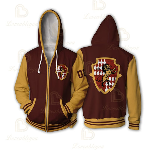 Image of Wizardry Hero Lion Printed Adult Sweatshirts Magic fans Unisex Hoodies