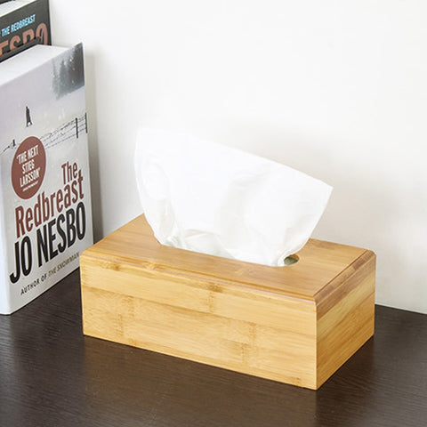 Image of Bamboo Tissue Holder Case