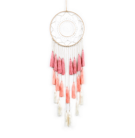 Image of Tassel & Lace Dreamcatcher Wind Chimes