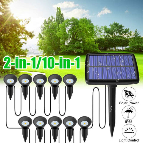 Image of Solar Powered Outdoor LED Spike Light
