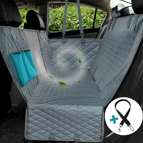 Image of Dog Car Seat Cover View Mesh Waterproof.