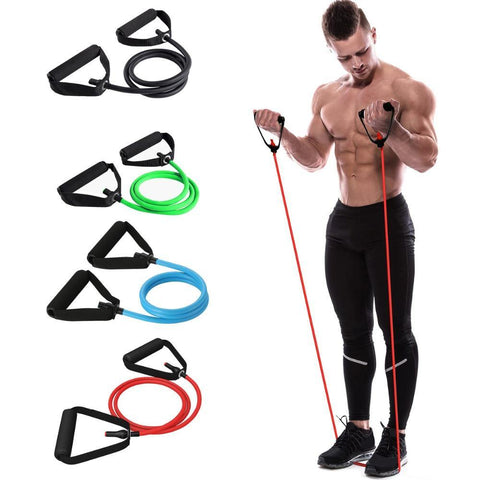 Image of 120cm Yoga Pull Rope Elastic Resistance Bands Fitness Workout.