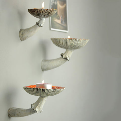 Image of Mushroom Hanging Shelf Wall Rack