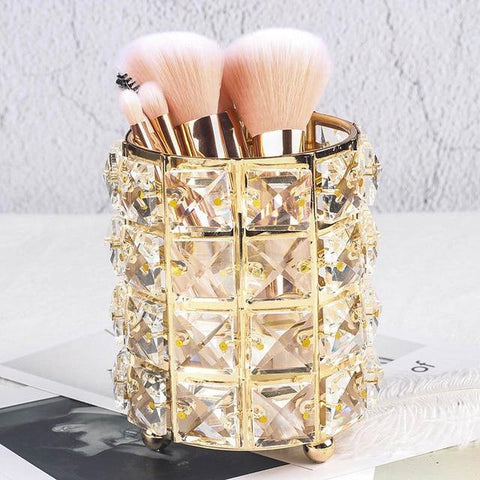Image of Metal Makeup Brush Storage.